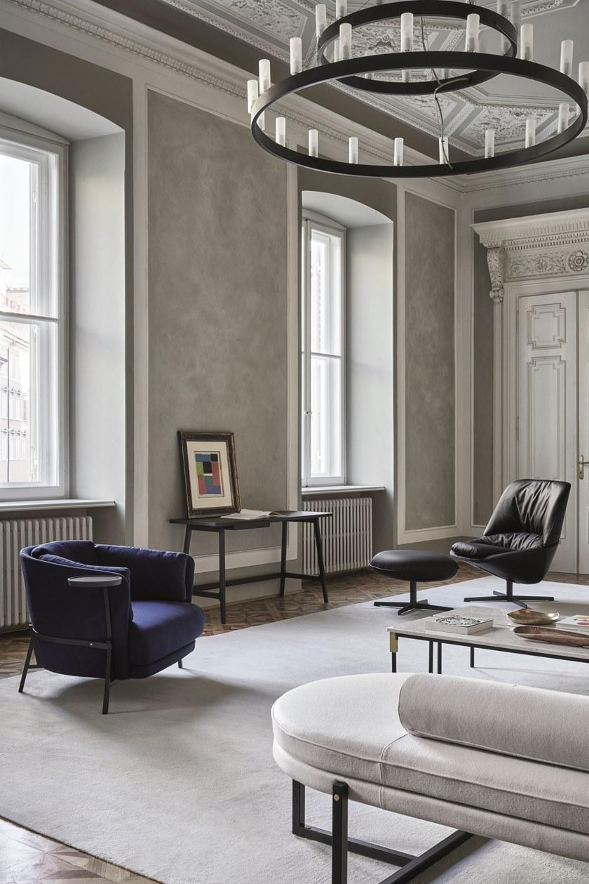 arflex Поворотное кресло, обитое тканью с 4 спицами Ladle sun-id-1481585 - Вид №5