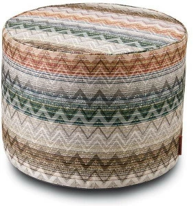 MissoniHome Пуф Cylinder из жаккардовой ткани Dolomiti