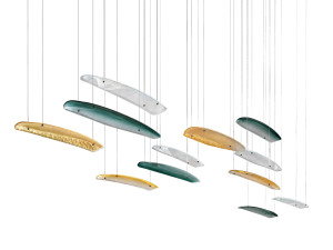 Стеклянный светодиодный подвесной светильник