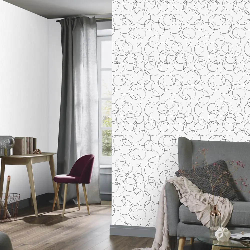 Обои флизелиновые Erismann Light2 белые 1.06 м 4568-6 Light 2 vol.2 STLM-2144561 - Вид №2