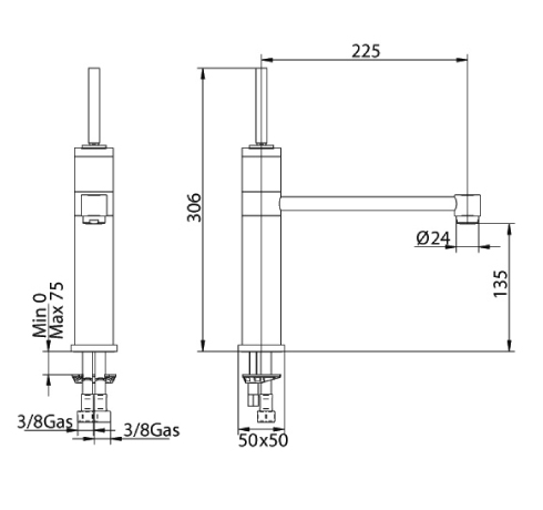 1571200000 Смеситель Bandini Coco Santreyd - Вид №1