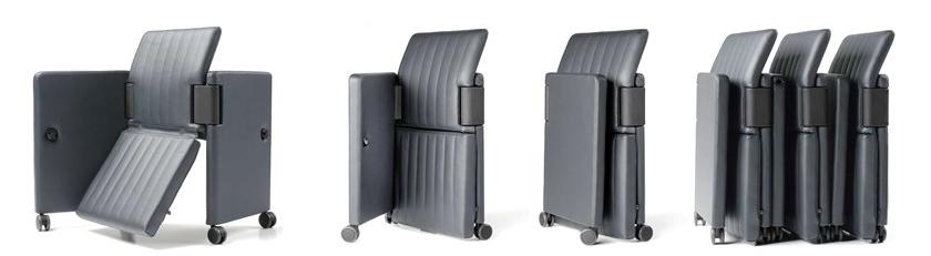 ESTEL GROUP Складное кресло для конференций из кожи sun-id-1405600 - Вид №6