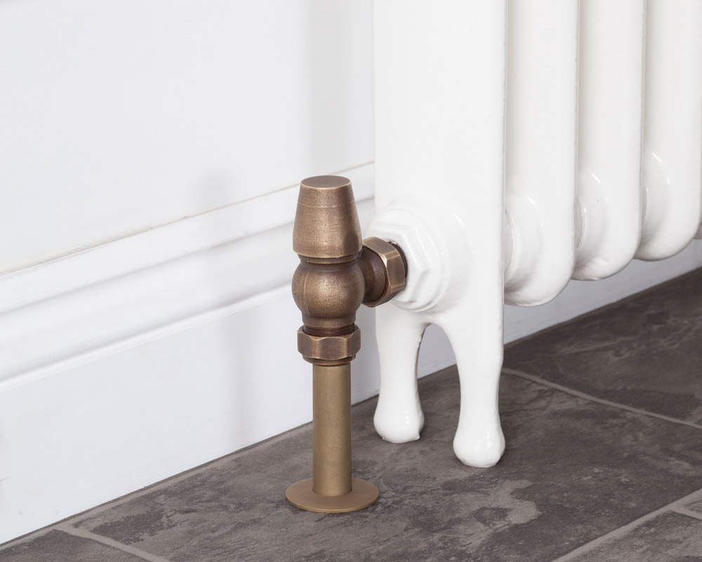 HAN020 Впускной термостатический клапан радиатора Kingsgrove 15 мм (античная латунь) Сarronheating  - Вид №3