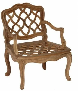 ASTELLO Садовый стул из тика с подлокотниками Pensée