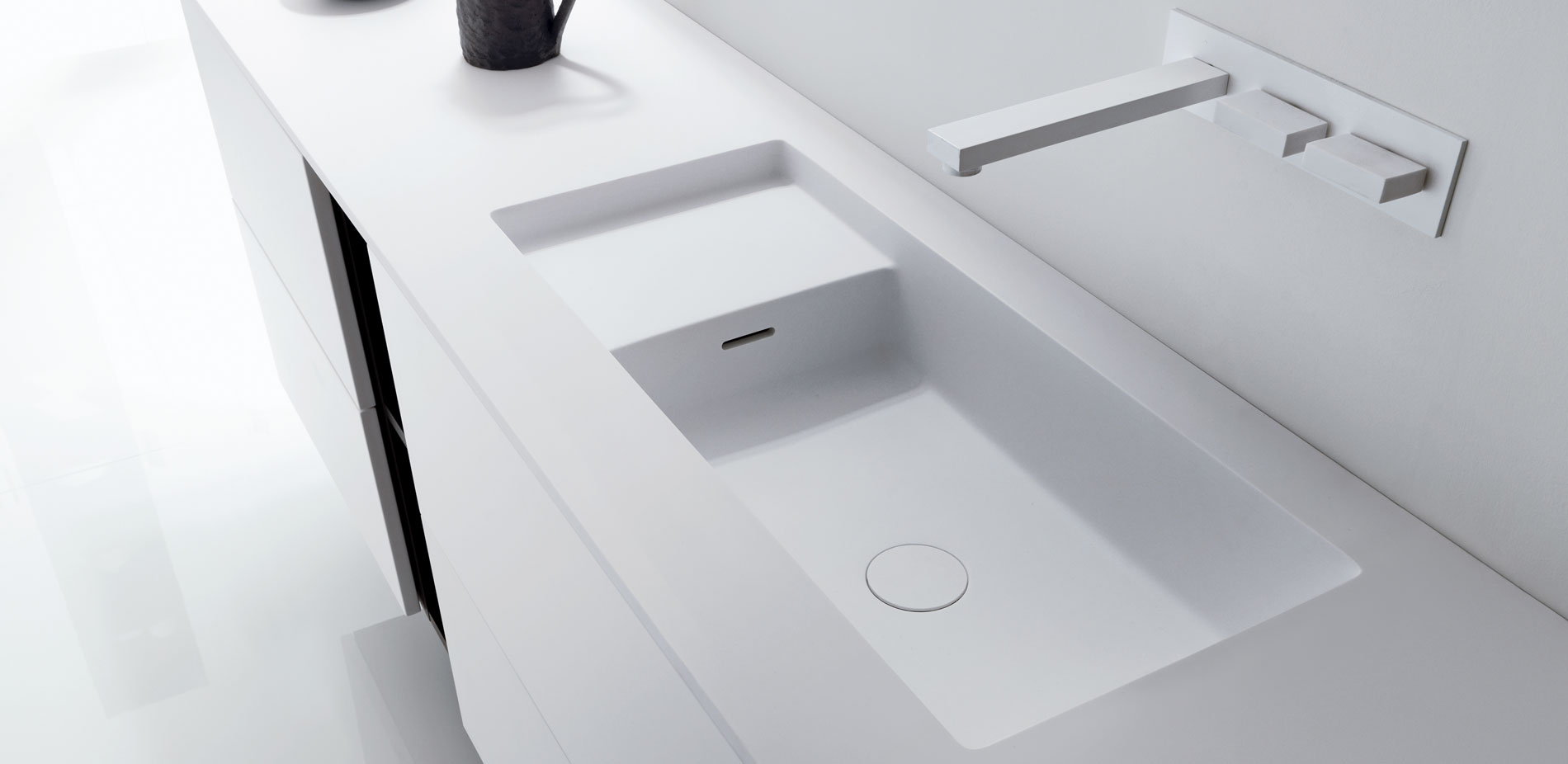 Square Интегрированные столешницы с умывальником Falper  - Вид №1