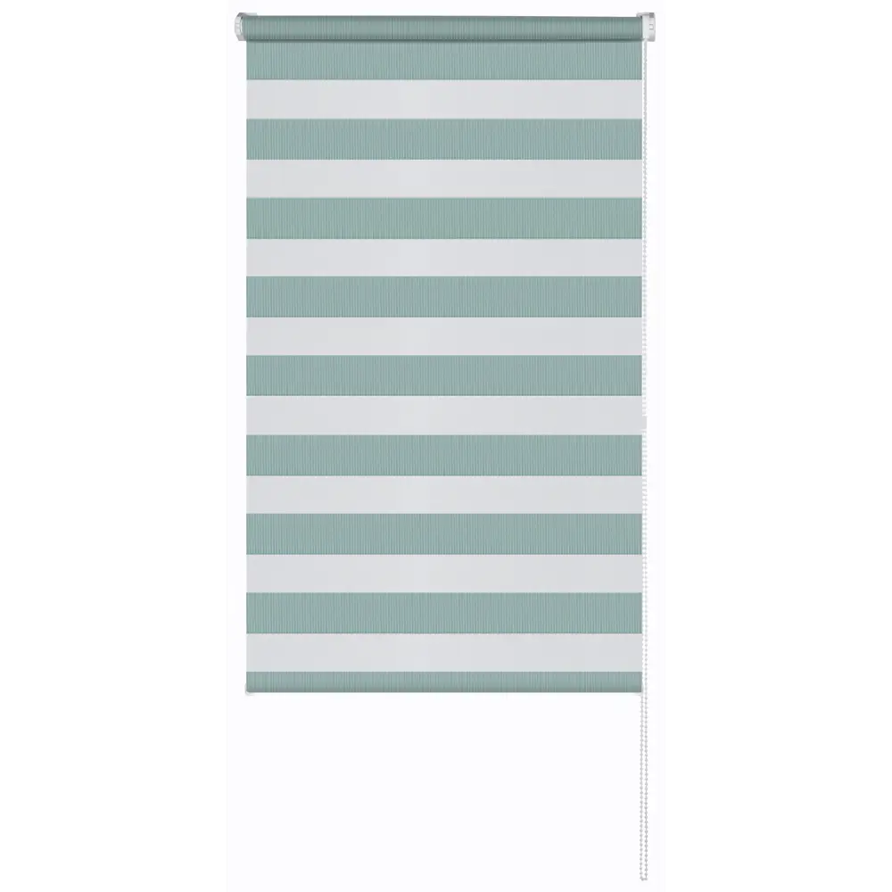 Рулонная штора день-ночь MIAMOZA Петер 140x175 см бирюзовая 89411402 STLM-1574869