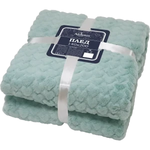 Плед Amore 140x200 см искусственный мех цвет голубой