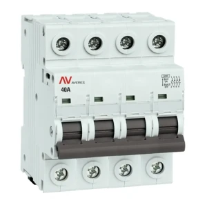 Автоматический выключатель EKF Averes 4P 40А для защиты электросети 88883166