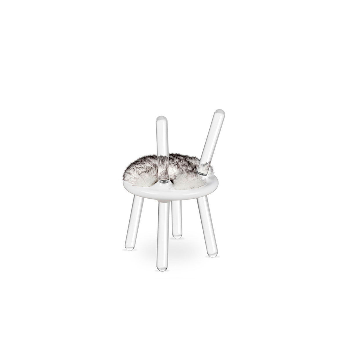 Сидячие места Illusion White Bear Stool Covethouse CIRCU  - Вид №2