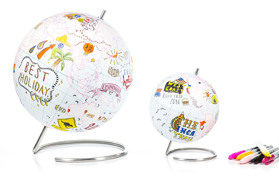 Глобус для разукрашивания Journal большой SUCK UK SKGLOBEGRID1 - Вид №6