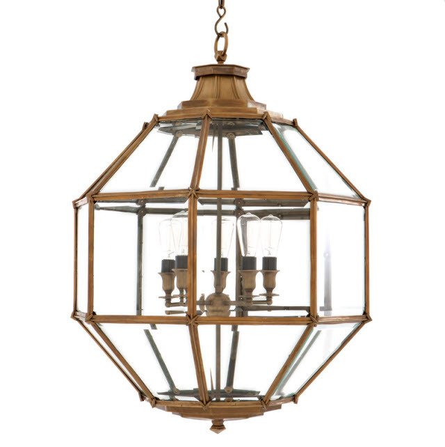 Фонарь Owen L от Eichholtz золотая бронза 109203 EICHHOLTZ ДИЗАЙНЕРСКИЕ, EICHHOLTZ 060574 Прозрачный  - Вид №3