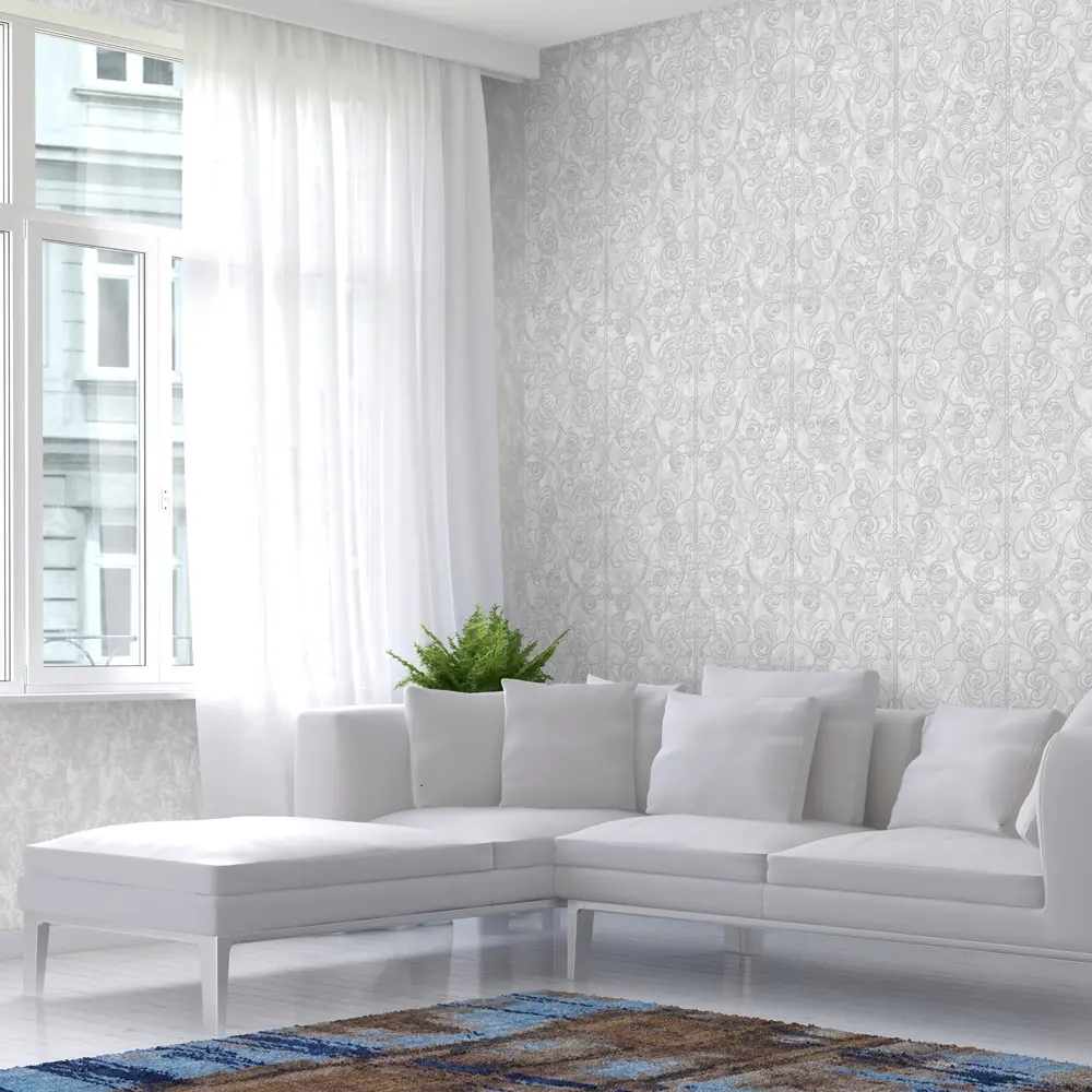 Обои флизелиновые Euro Decor Romeo серые 1.06 м 1149-11 STLM-2004568 - Вид №3