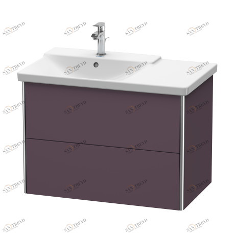 XS418409494 Тумбочка подвесная XSquare #XS4184 810 x 473 мм Баклажан шелковисто-матовый лак Duravit