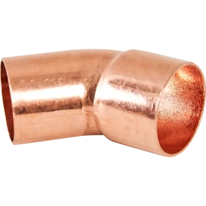 Угол однораструбный Hailiang ø22/45° мм медь