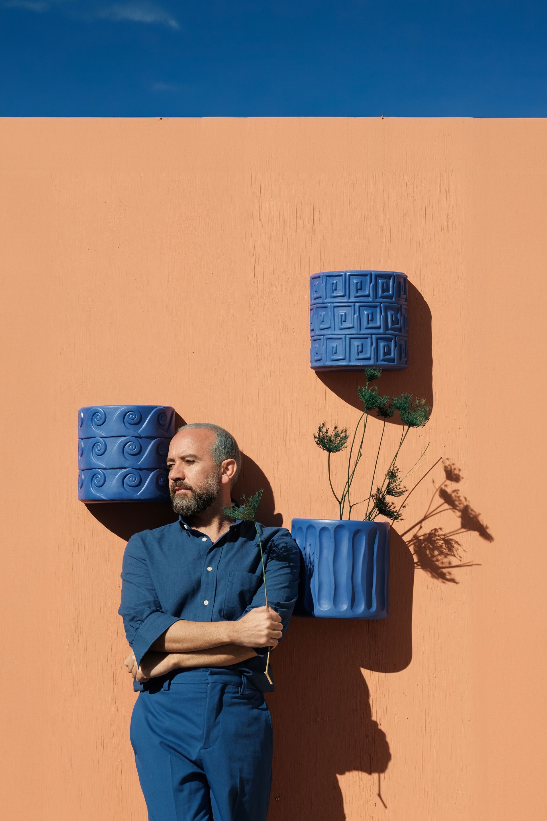 Терракотовая настенная ВАЗа Seletti Magna Graecia Cobalt ARCH-00034672 - Вид №6