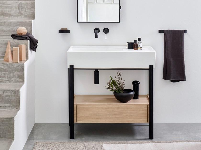 Ceramica Cielo Умывальник из керамики прямоугольной формы с ящиками Plinio sun-id-1405672 - Вид №3