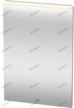 XL749200707 Зеркало с подсветкой X-Large #XL7492 600 x 36/105 мм Бетонно-серый матовый декор Duravit