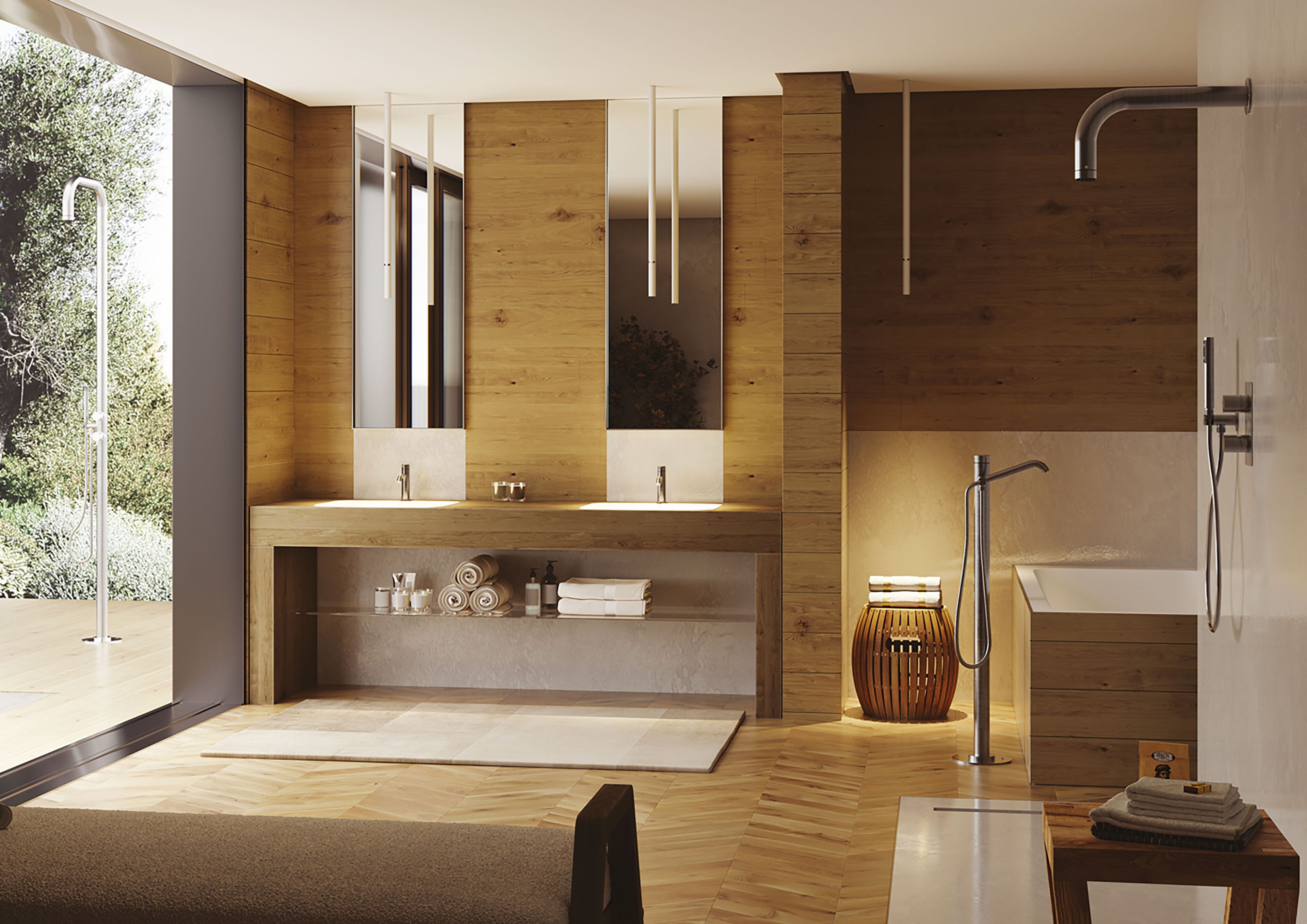 Смеситель для раковины из нержавеющей стали Bossini NOBU-Inox AISI 316L ARCH-00088788 - Вид №2