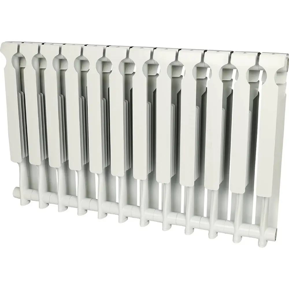 Радиатор секционный Rommer Optima 500/85 12 секций боковое подключение алюминий белый Отсутствует STLM-2211061 - Вид №1