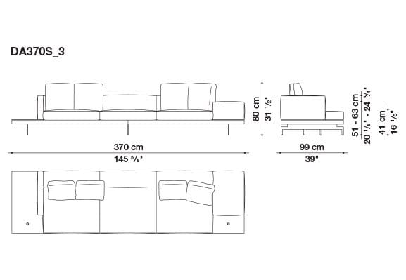 Кожаный диван B&B Italia док ARCH-00130675 - Вид №105
