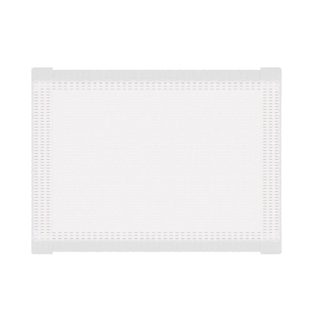 Стол садовый Ротанг-плюс 76.5х57х42 см пластик/ротанг белый Santreyd STLM-2000516 - Вид №2