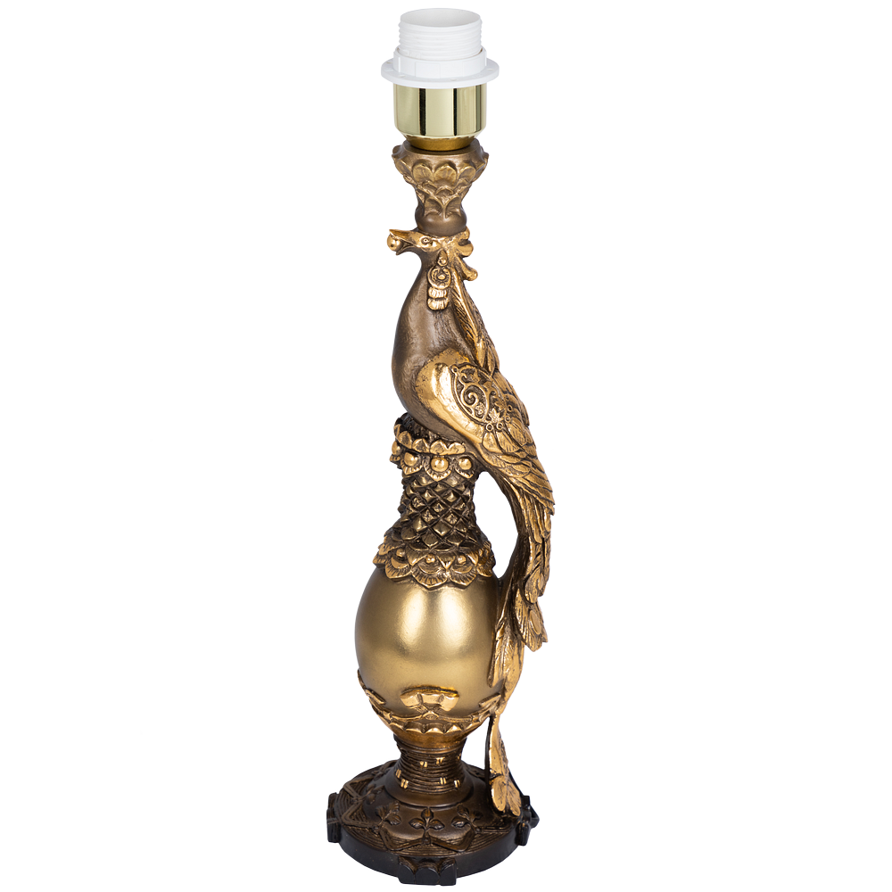 32081,34013 Настольная лампа Павлин Бронза Айвори BOGACHO 4627138210871, 4627179657116 - Вид №4