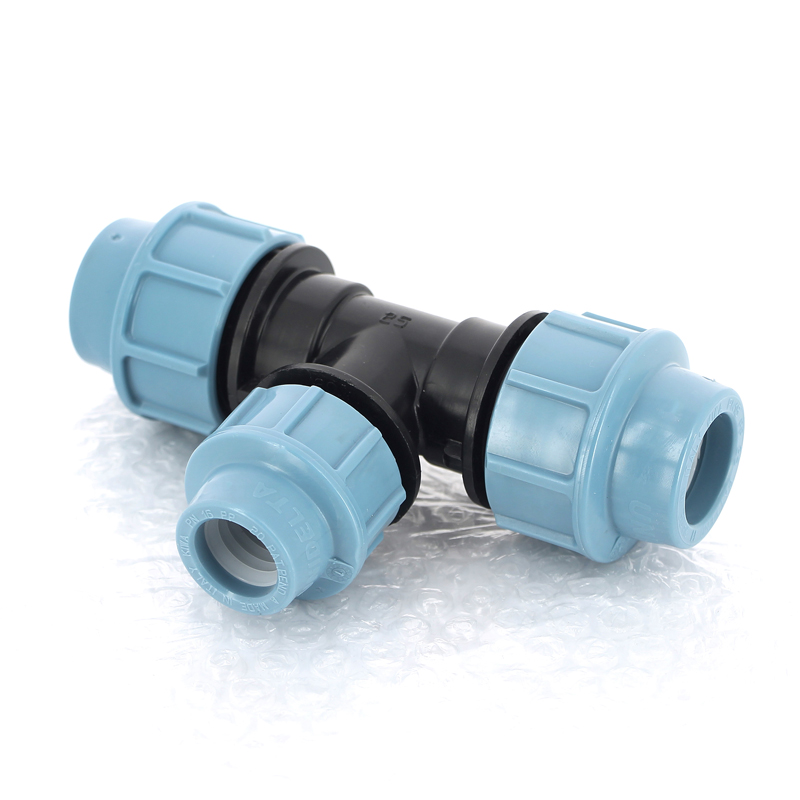 Тройник редукционный обжим для труб ПНД UNIDELTA 25x20x25 1013025020 - Вид №2