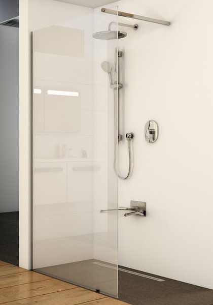 Walk In-Wall-110 v.200 черный+Transparent Ravak GW9WD0300Z1 - Вид №4