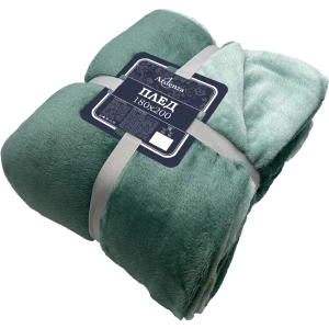 Плед "Монтелло" 180x200 см микрофибра цвет зеленый