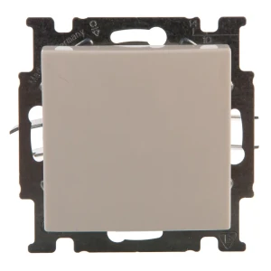 Выключатель проходной встраиваемый ABB Basic 55 1 клавиша, цвет белый 13606853 STLM-2139840