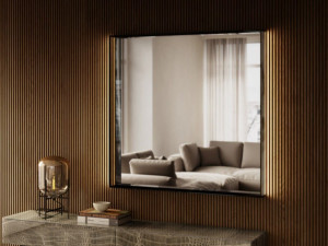 Настенное зеркало со встроенным освещением