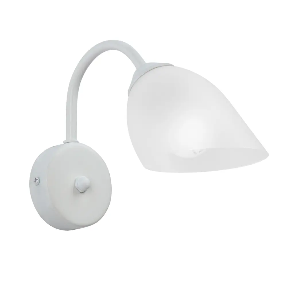 Настенный светильник бра Vitaluce Кэтти 1 лампа 3м² Е14 цвет белый глянцевая STLM-2149138 - Вид №2