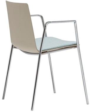 Andreu World Стул из полимера штабелируемый с подлокотниками Flex high back So1610 - Вид №4