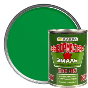 Эмаль ПФ-115 Выбор Мастера цвет зелёный 0.9 кг