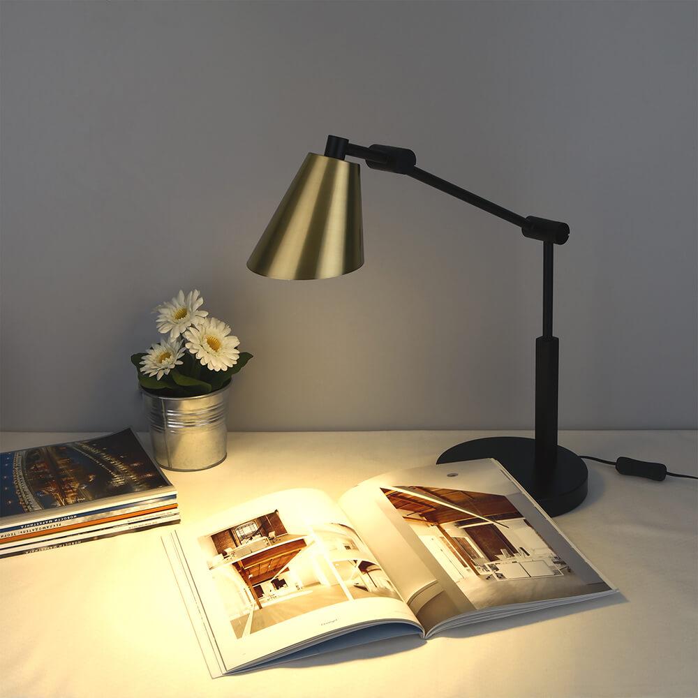 Настольная лампа Elektrostandard Tl70100 Fabula сатинированное золото 4690389115318 ELEKTROSTANDARD КЛАССИЧЕСКИЕ 195529 Золото;черный  - Вид №1