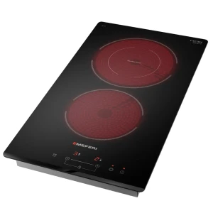 91926069 Стеклокерамическая варочная панель Meferi MEH302BK COMFORT PLUS 29 см 2 конфорки цвет черный STLM-1447584