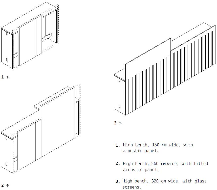 Citterio Стойка администратора с акустическими панелями Bridge sun-id-1453669 - Вид №5
