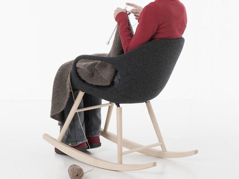 Kristalia Кресло-качалка из ткани с подлокотниками Elephant sun-id-1456290 - Вид №3