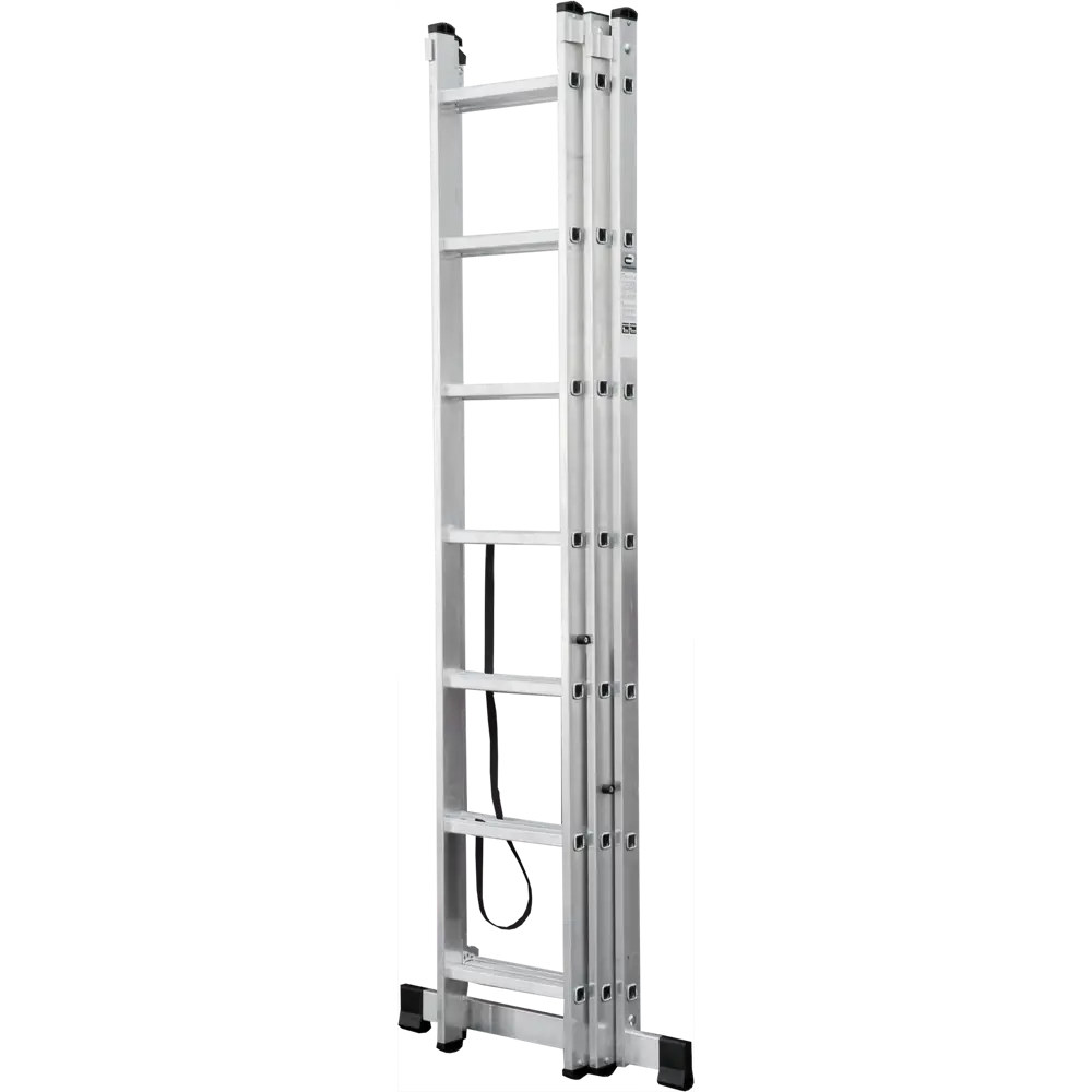Лестница раскладная выдвижная 3-секционная Standers до 3.08 м 7 ступеней STLM-2151640 - Вид №3