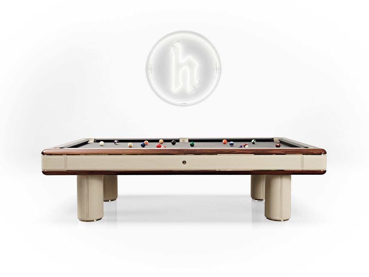 Кожаный прямоугольный бильярдный стол Hermelin biliardi современные игровые столы ARCH-00071174 - Вид №1