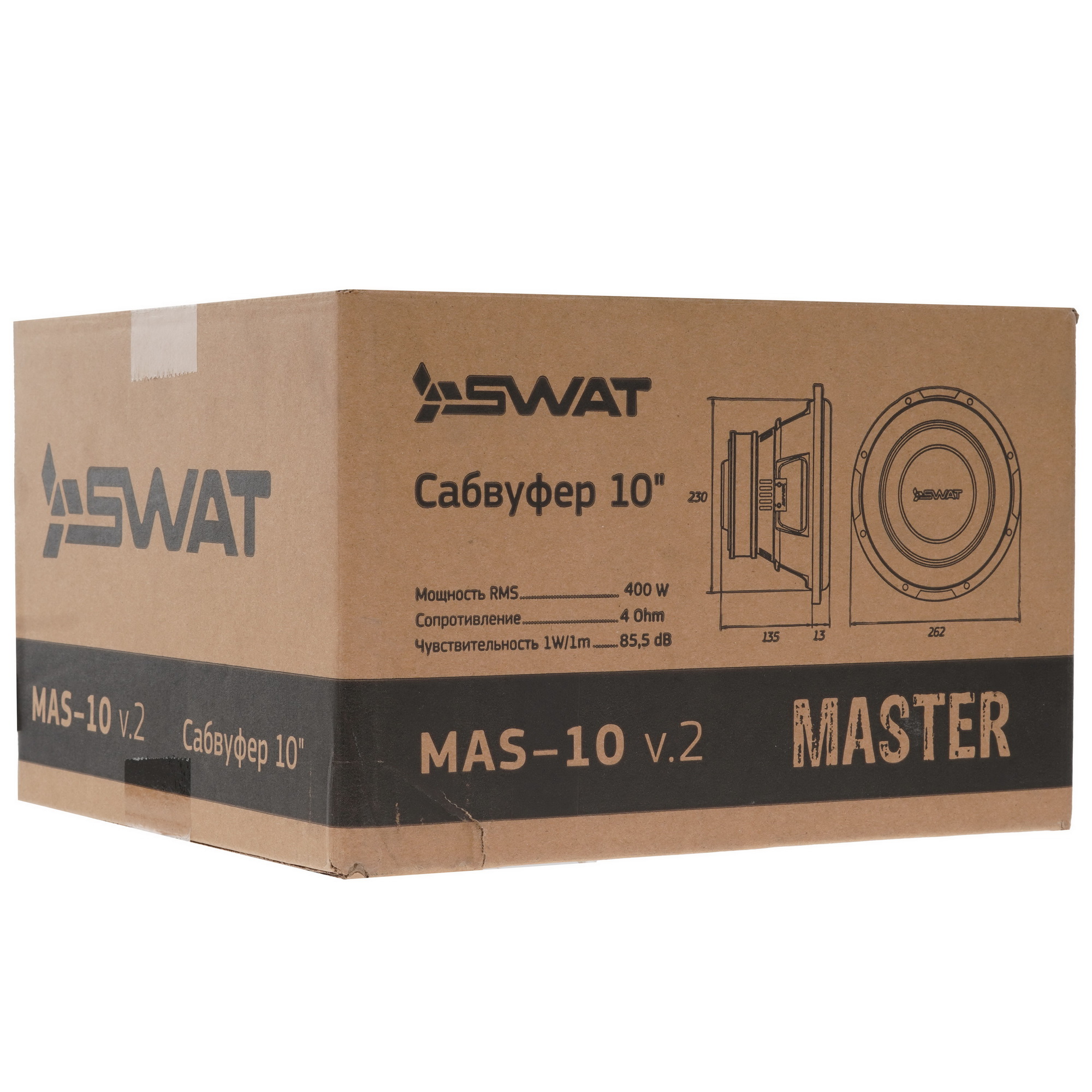 9197360 Сабвуферный динамик SWAT MAS-10 v.2 STDN-0003690 - Вид №5