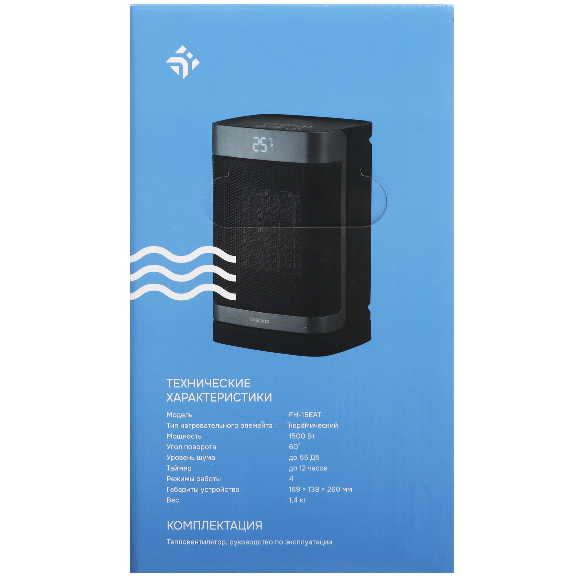 9121371 Тепловентилятор DEXP FH-15EAT STDN-0096769 - Вид №8