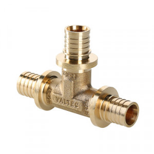 VTm.431.BG.202520 Фитинг аксиальный универсальный – тройник надвижной Valtec 20 (2,8) мм х 25 (3,5) мм х 20 (2,8) мм