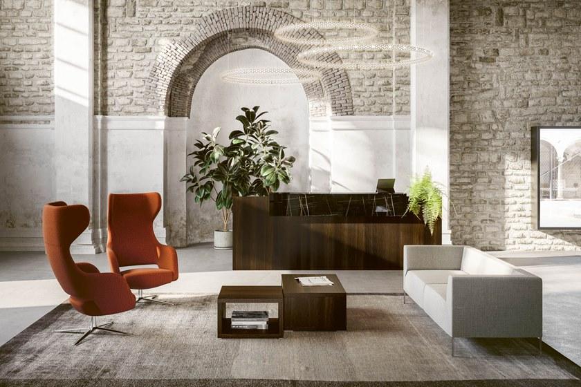 Sinetica Вращающееся кресло из ткани с 4 спицами и подлокотниками Captain sun-id-1437901 - Вид №3