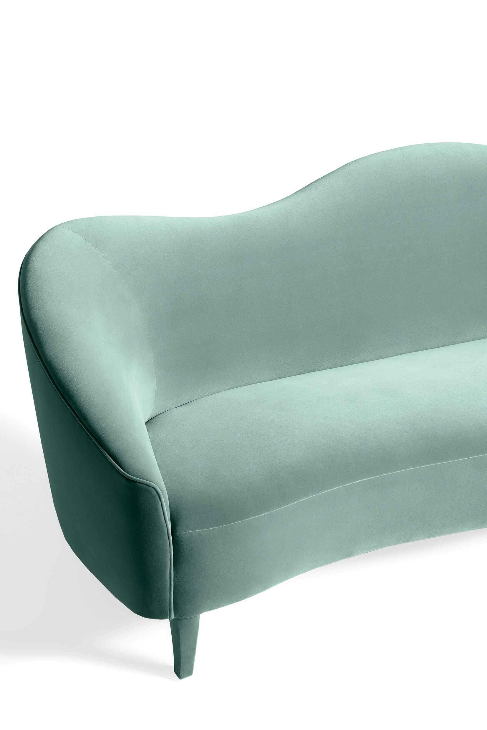 3-местный бархатный линейный диван Munna ROSIE ARCH-00049202 - Вид №4