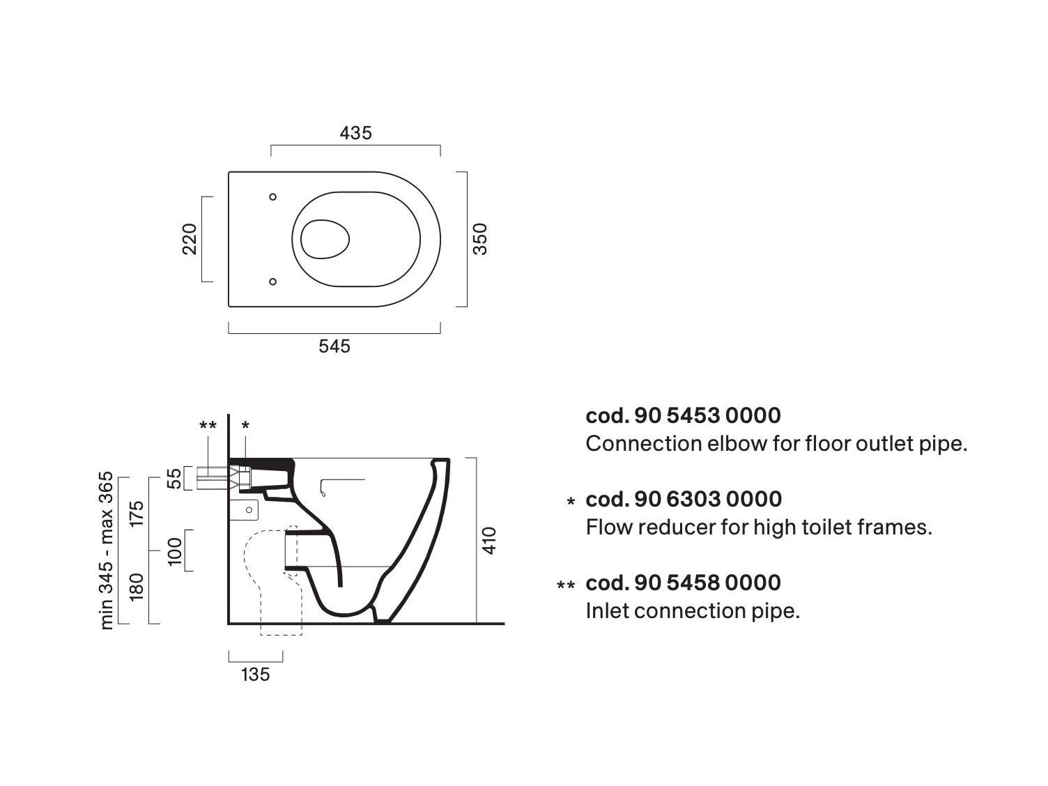 Керамический туалет без пола CERAMICA CATALANO сфера ARCH-00146731 - Вид №3