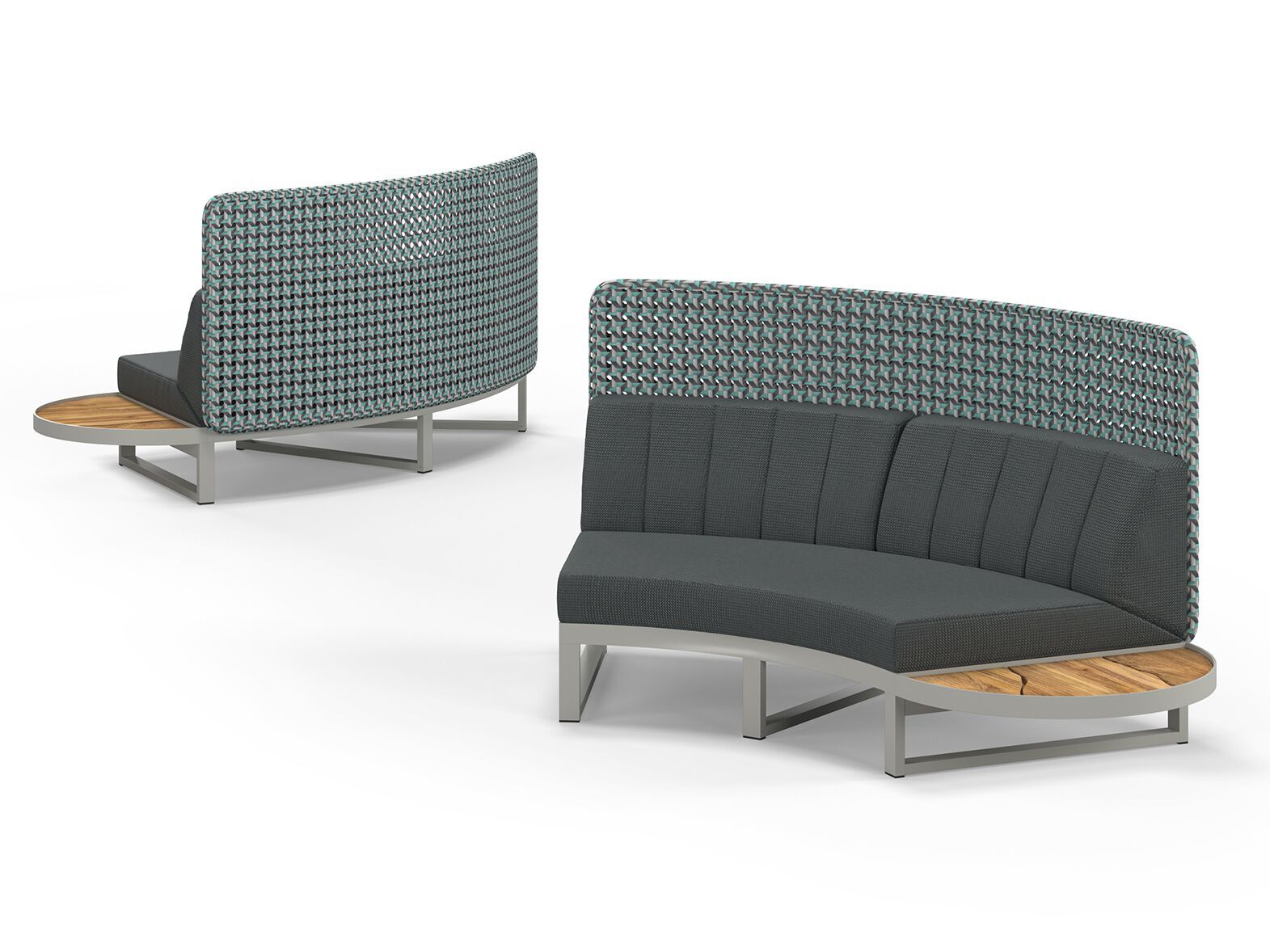 Изогнутый модульный садовый диван с высокой спинкой MAMAGREEN Munia ARCH-00073145 - Вид №2