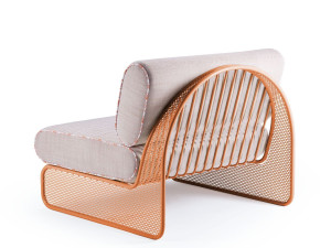 Модульное садовое кресло из ткани