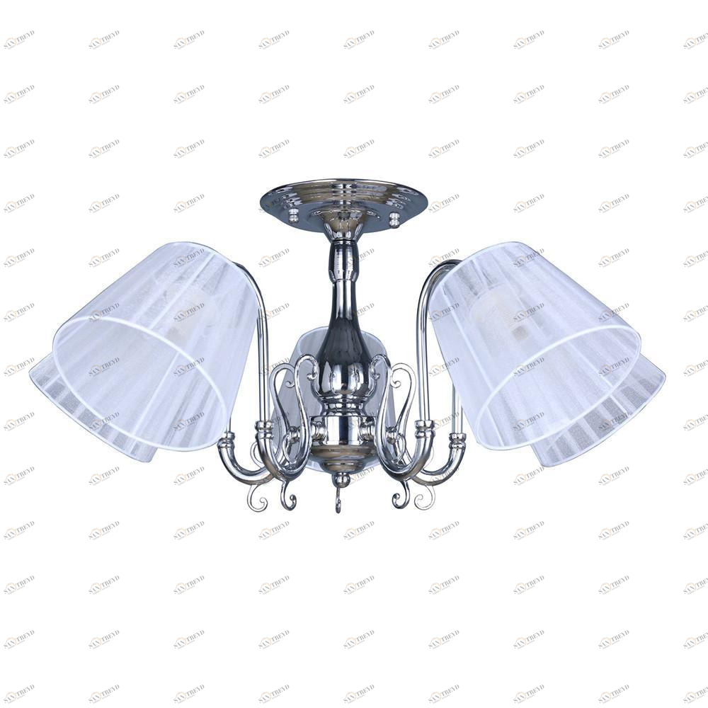 Потолочная люстра Omnilux Leonessa OML-29127-05 OMNILUX LEONESSA 336888 Белый;хром 