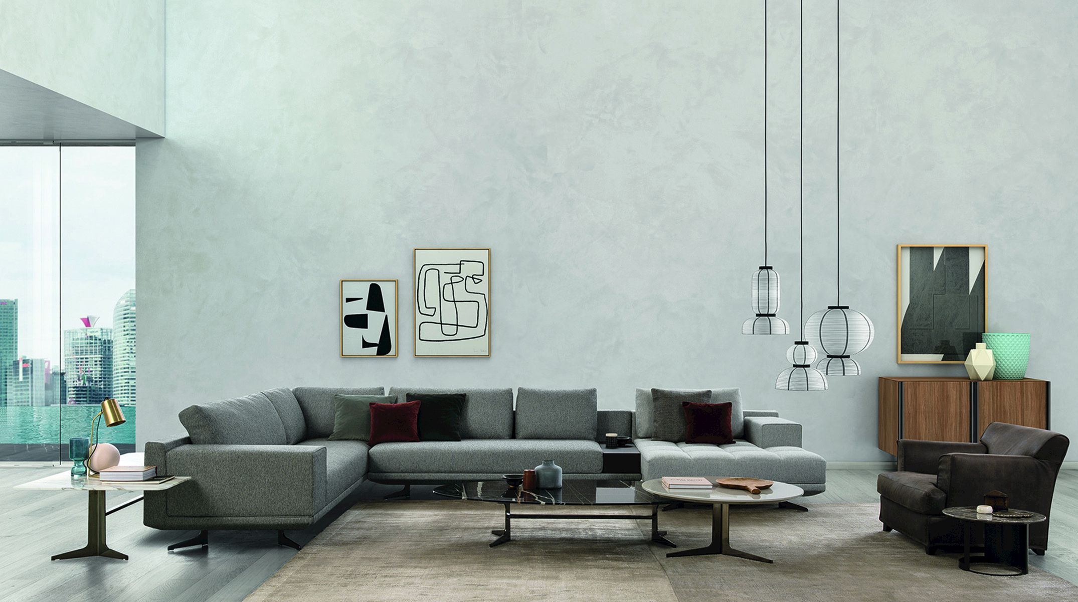 Мраморный журнальный столик BODEMA Blake ARCH-00144257